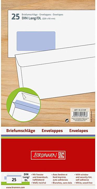 Immagine prodotto Brunnen Busta (110 x 220 mm, 25 x)