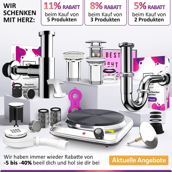 Produktbild M. Rosenfeld Home 1500W Herdplatte