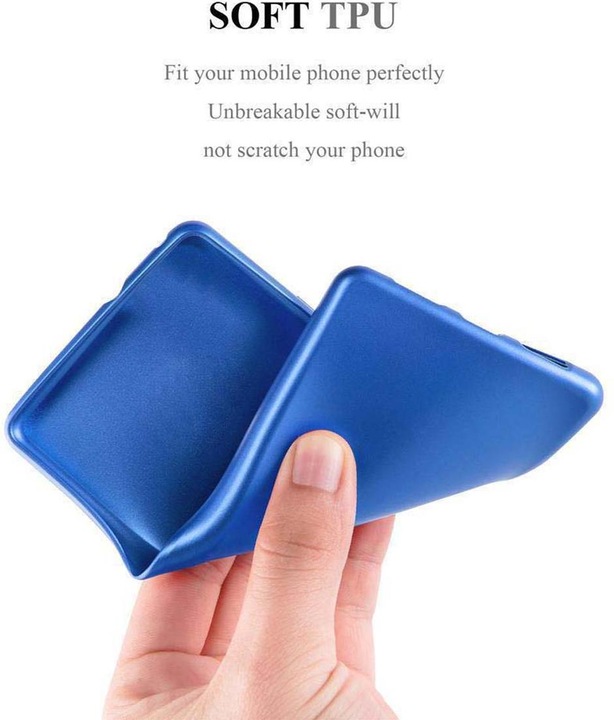 Actual product image Cadorabo TPU Matt Metallic Cover (Sony Xperia XA2)