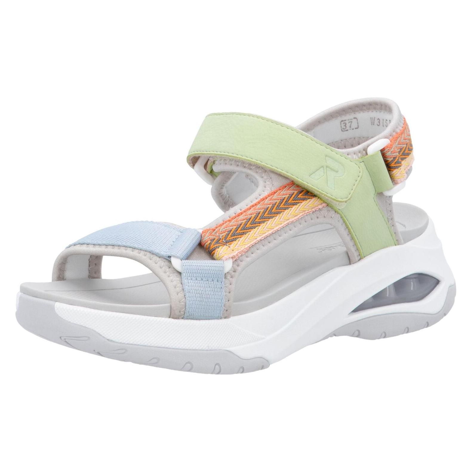 Rieker, Vrouwen, Sandalen, Sandalen, Veelkleurig, (39)