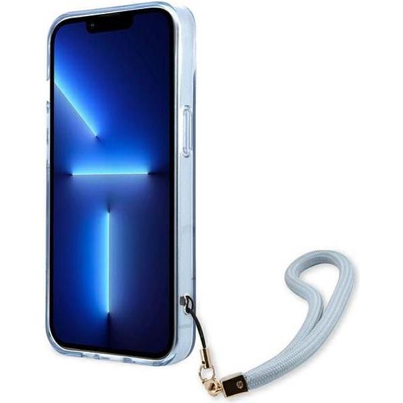 Thumbnail - Guess GUHCP13MHTSGSB iPhone 13 6,1" niebieski/blue hardcase Translucent Stap (Apple iPhone 13), Smartphone Hülle, Blau