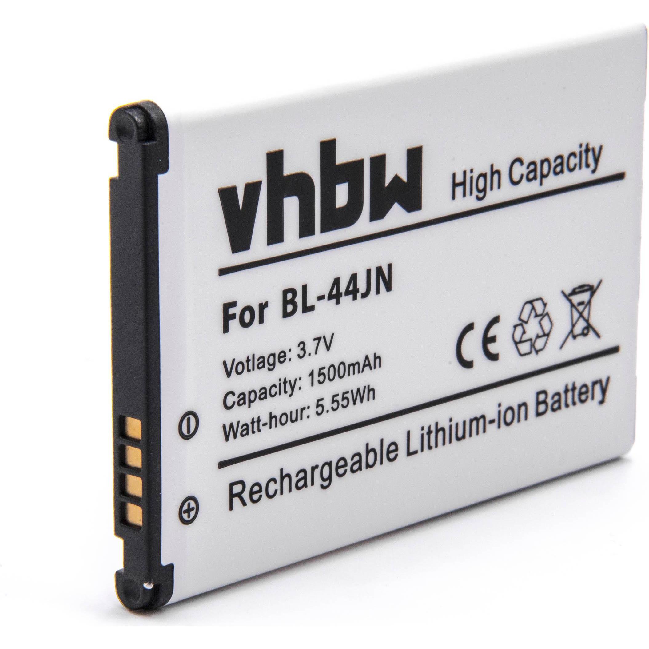 XCell Li-Ion-Akku - 1500mAh (3.7V) für Handy, Smartphone, Telefon wie BL-44JN, Mobilgerät Ersatzteile