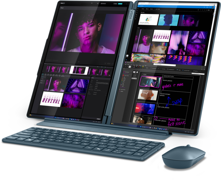Actual product image Lenovo Yoga Book 9 (14", Intel Core Ultra 7 255H, 32 GB, 1000 GB, DE)