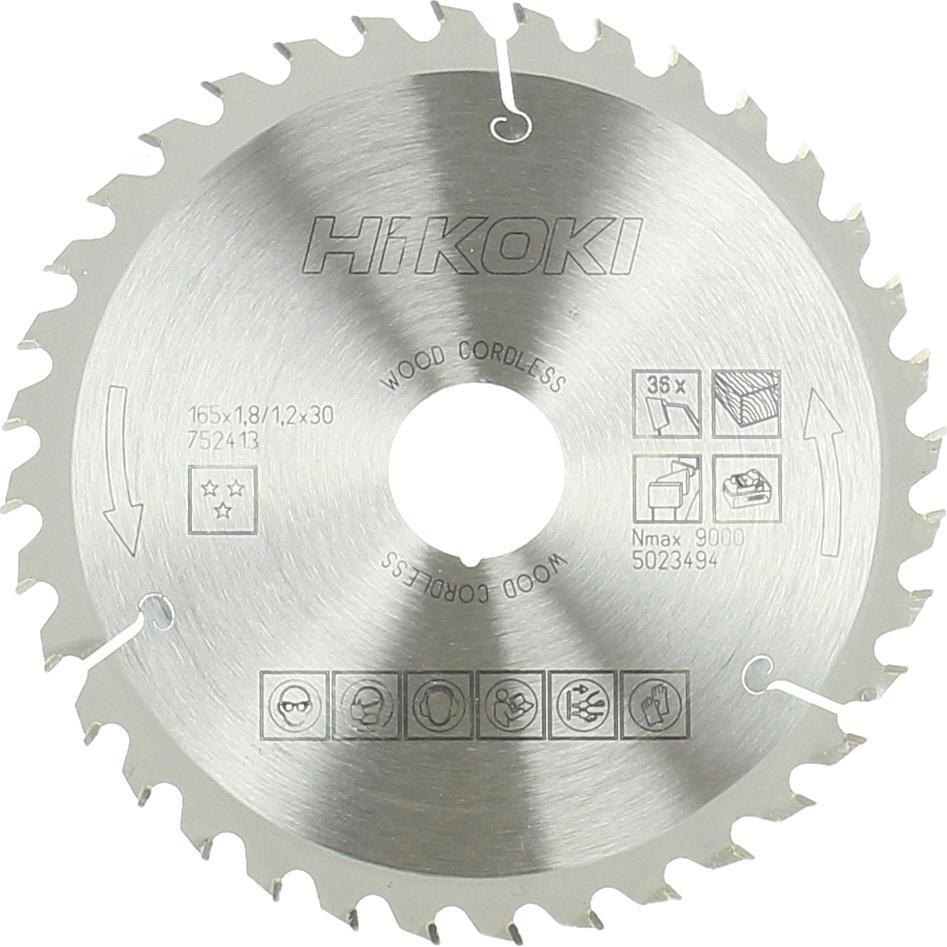 Hikoki Kreissgeblatt Hartmetall 165x30/20 mm Z36 (752.413)