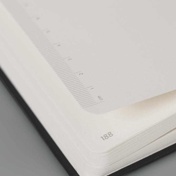 Image du produit Brunnen Carnet de notes KOMPAGNON env. DIN A5 ligné, noir couverture rigide 192, dont 16 détachables Se (A5, À rayures, Couverture rigide)