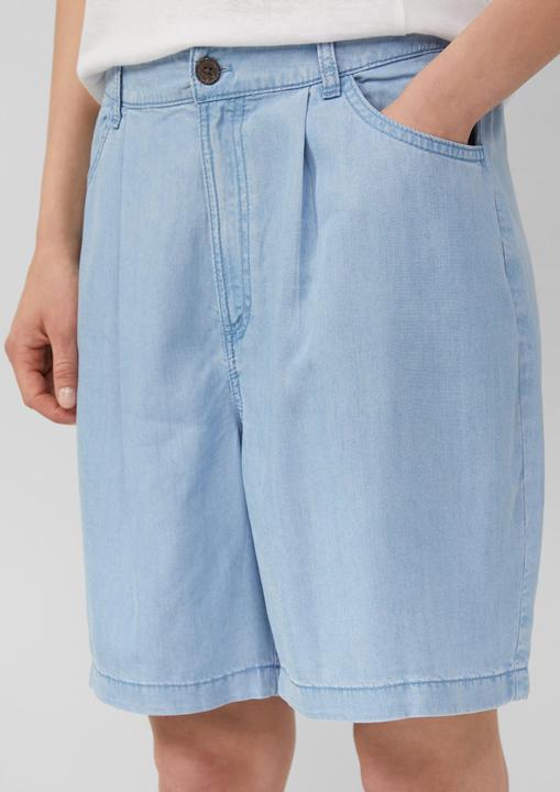 Actual product image S.Oliver Hose Fliessende Relaxed-Fit-Shorts aus Lyocell mit Elastikbund (44)