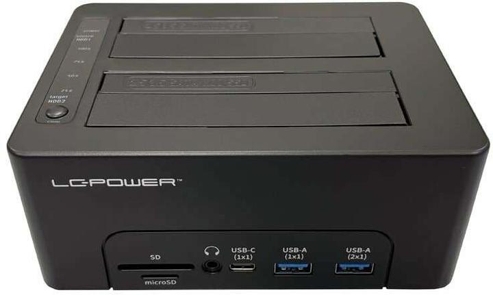 Produktbild LC-Power LC-DOCK-C-MULTI-HUB USB3.2 Dockingn Station 2,5/3,5 retail (USB-C, 2 Ports)