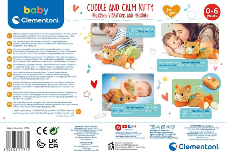Produktbild Clementoni Baby Kitty Cat Calming Plush (Plüschspielzeug Katze)