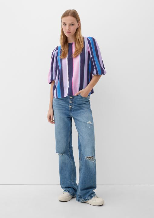 Produktbild s.Oliver Bluse Streifenbluse aus Viskosemix (36)