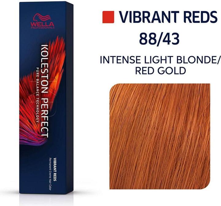 Actual product image Wella Koleston Vibrant Reds (Light Blonde Intensive Red Gold)