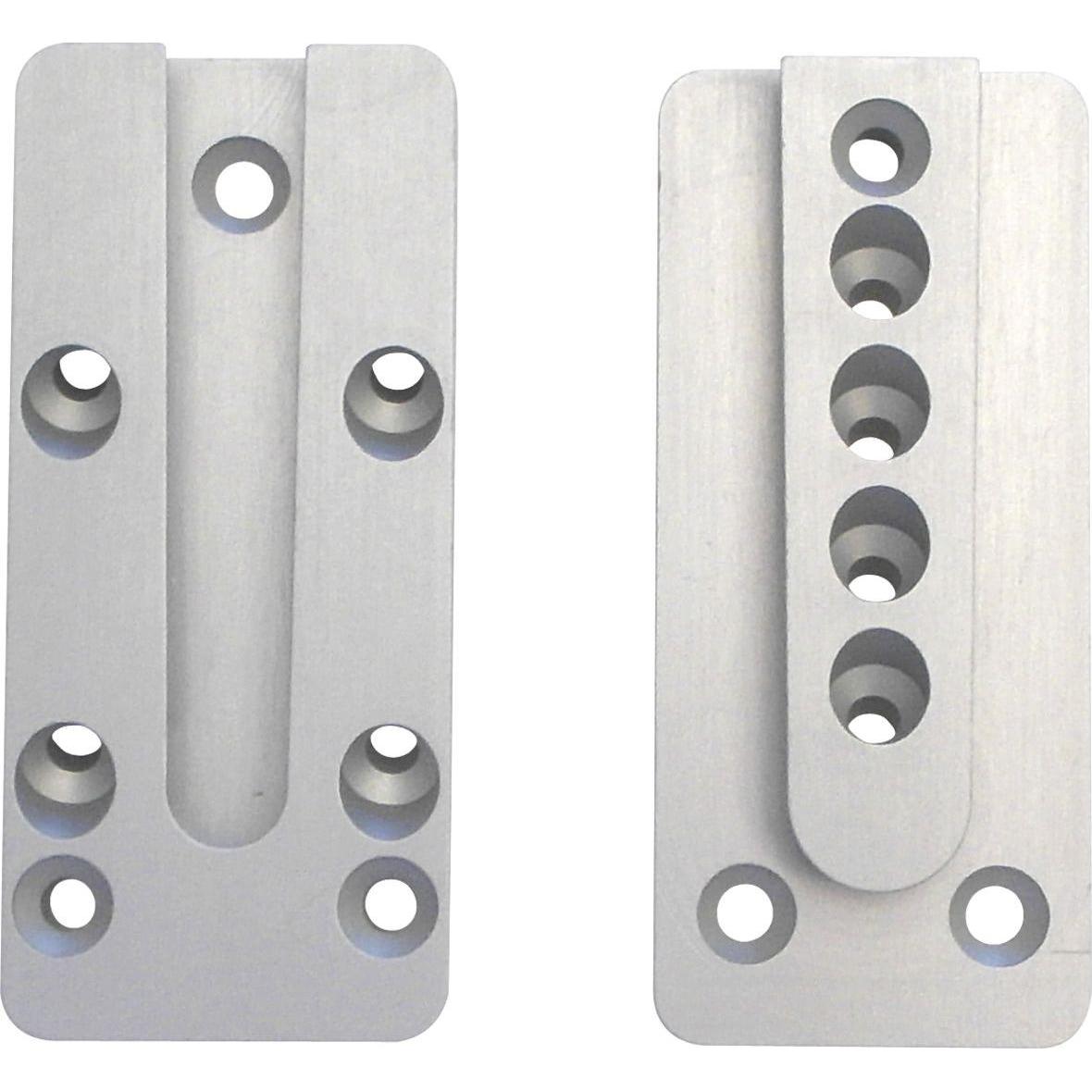 Pitzl, Baubeschläge + Holzverbinder, Holzverbinder für Holzkonstruktionen HVP 40x90x12mm Aluminium eloxiert (Rundholzver...