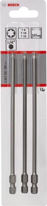 Actual product image Bosch Professional Zubehör Screwdriver bit set (T15, T8, T10)