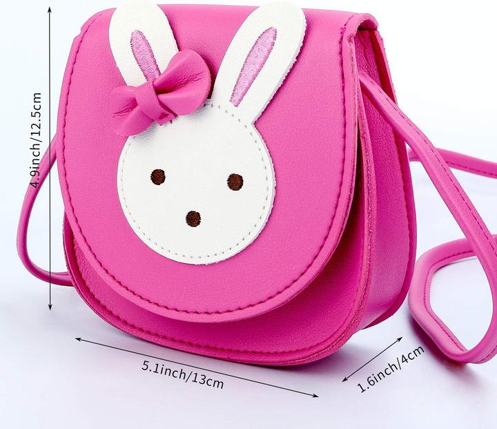 Produktbild Only-Bags.Store Kinder Umhängetasche, niedliche Hase Crossbody Tasche, PU-Leder