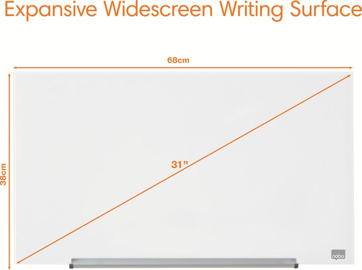 Actual product image Nobo Diamond Glassboard 67 x 38 cm (68 x 38 cm)