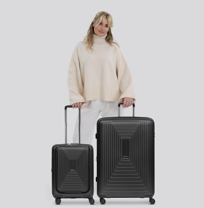 Actual product image Redolz Essentials 14 4-wheel suitcase set 2 pcs. laptop compartment with stretch fold (168 l)