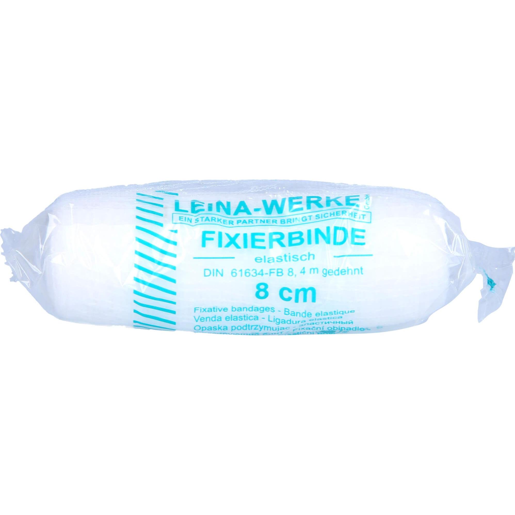 Leina Werke, Verbandsmaterial, Mullbinden Elast 4mx8cm, 10 St BIN