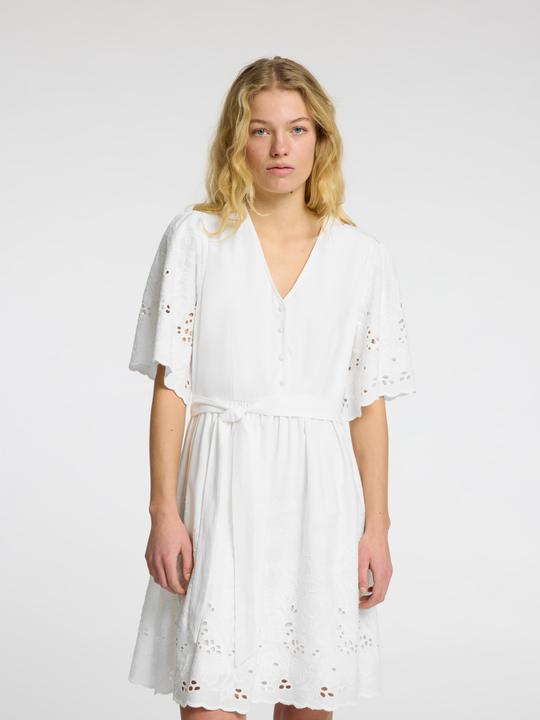 Actual product image Selected Slfdahlia Ss Short Broderi Dress Noos (36)