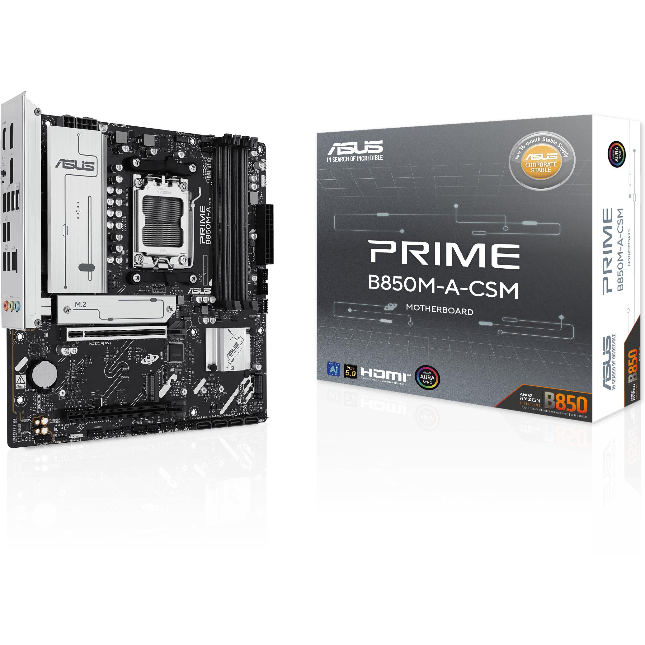 ASUS Prime B850M-A-CSM (AM5, AMD B850, mATX), Mainboard
