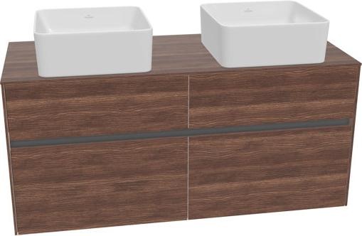 Produktbild Villeroy & Boch Collaro Waschbeckenunterschrank 1200x548x500 mm, 4 Auszüge, für 2 Waschbecken, C0 (127 x 50 x 57 cm)
