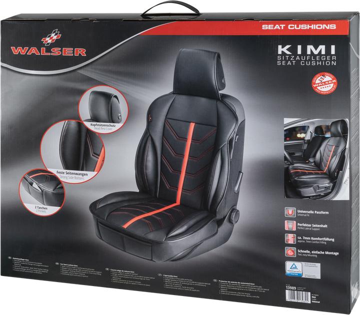 Produktbild Walser Sitzaufleger Kimi schwarz/rot