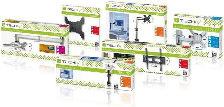 Image du produit Techly Support mural Full Motion (Mur, 70 kg, 23" - 55")