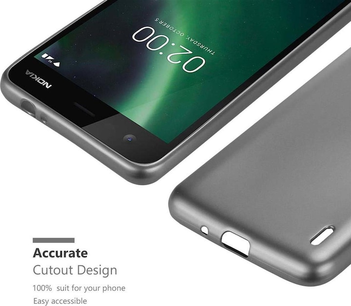 Produktbild Cadorabo TPU Matt Metallic Cover (Nokia 2)
