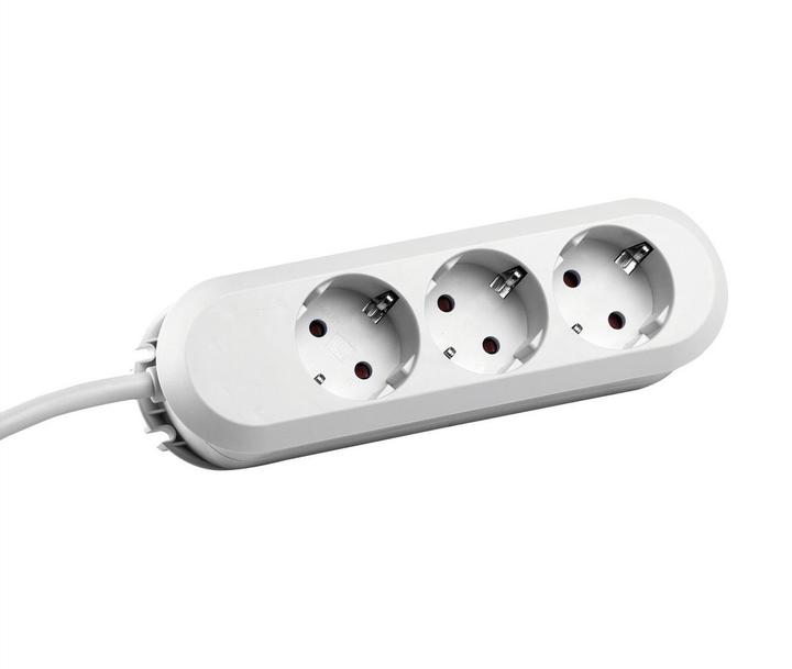 Image du produit Bachmann SMART power strip 3-fold white 5.0 m 387.272 SMART 3xSchutzkontakt white power, without switch, Zu (3x, CEE 7/3, 5 m)