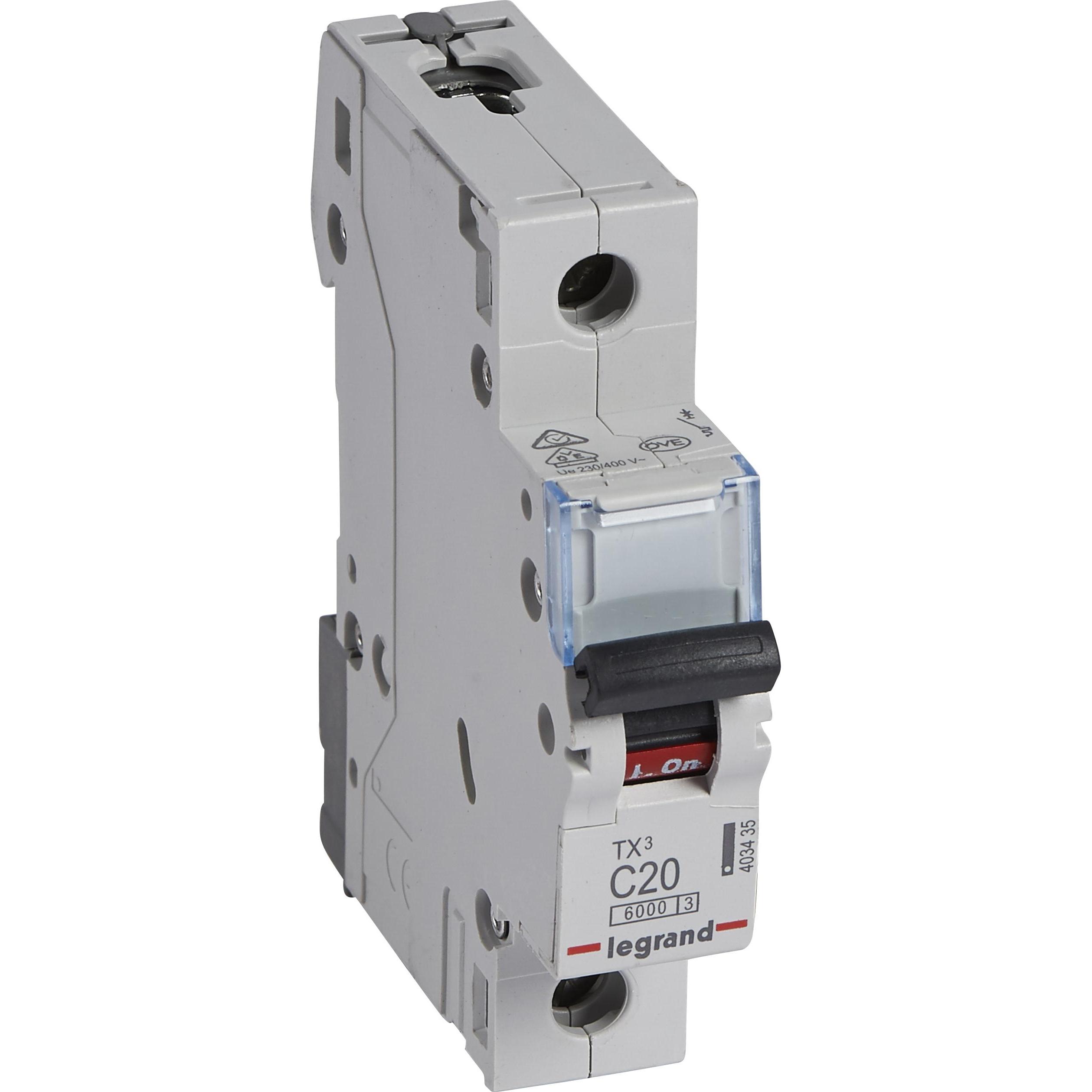 Legrand, Schutzschalter, TX3 Leitungsschutzschalter C-Charakteristik