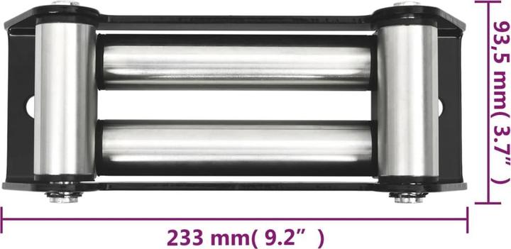 Actual product image Diverse Hardware 4-Wege-Rollenseilfenster Stahl 5000-6000 lbs