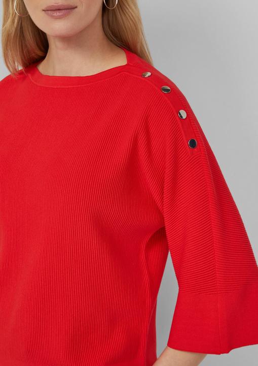 Produktbild s.Oliver Strickpullover Strukturierter Viskosemix-Pullover im Relaxed Fit (34)