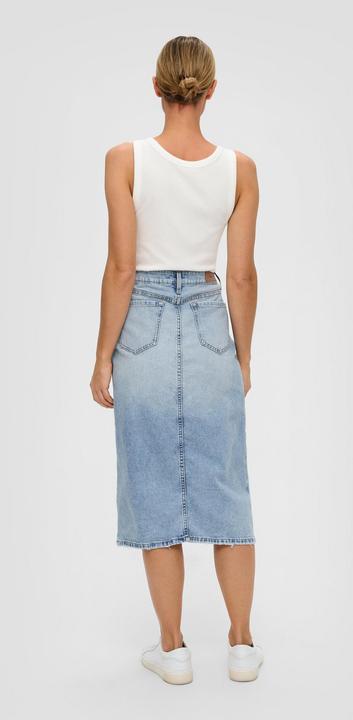 Produktbild s.Oliver Rock Midi-Jeansrock mit Gehschlitz (36)