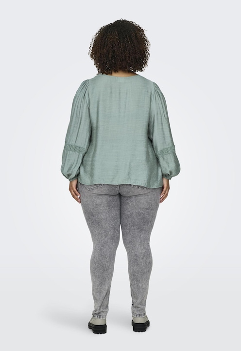 Actual product image Only Regular fit V-neck balloon sleeves Top Top (50)