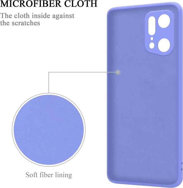 Image du produit Cadorabo TPU Liquid Ring Silicone Case Case pour Oppo FIND X5 PRO (Oppo Find X5 Pro)