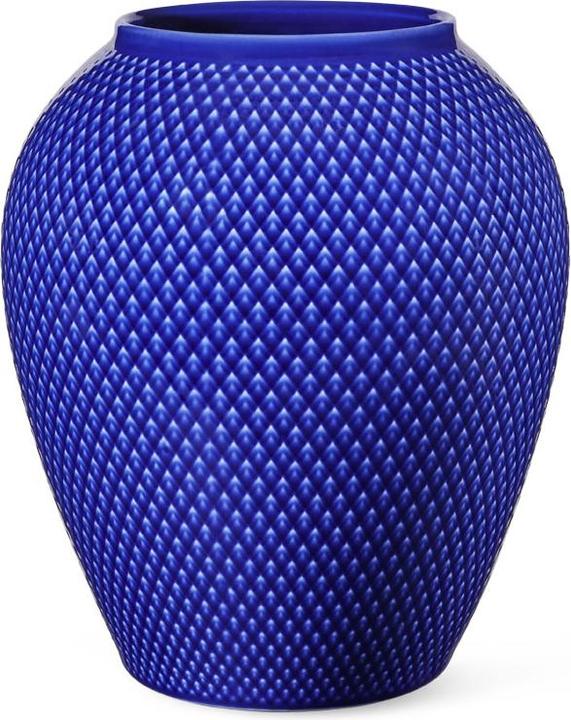 Actual product image Lyngby Rhombe Colour vase mørk blå H16,5 cm (1x)