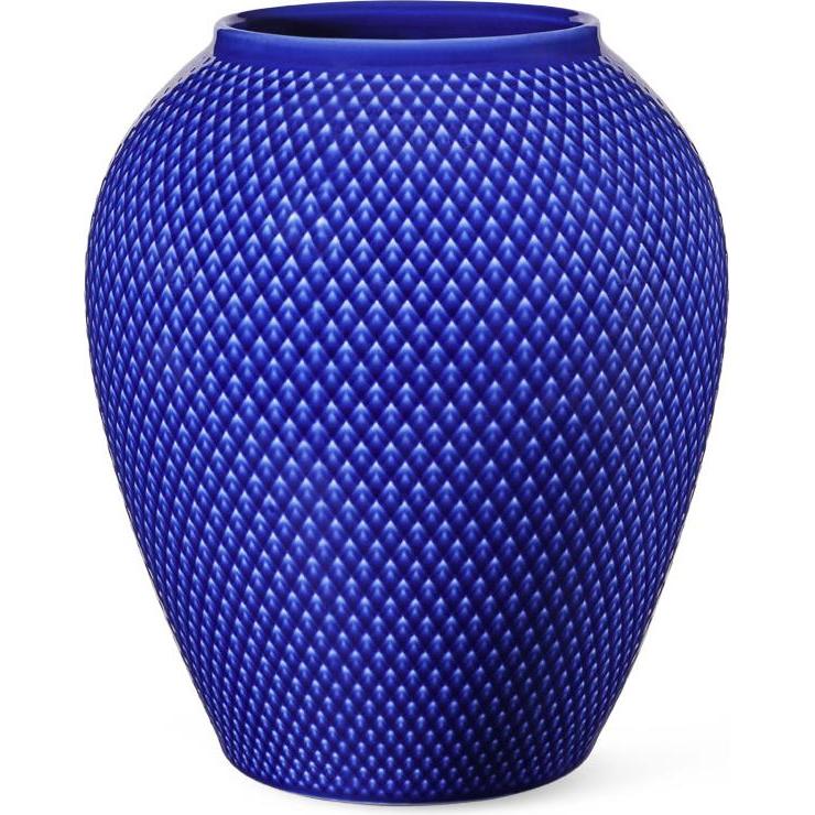 Lyngby, Vaso, Vaso Rhombe Colour mørk blå H16,5 cm (1 x)