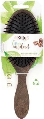 Actual product image KillyS Oval Brush For Detangling And Styling Hair With Coffee Eco Bio