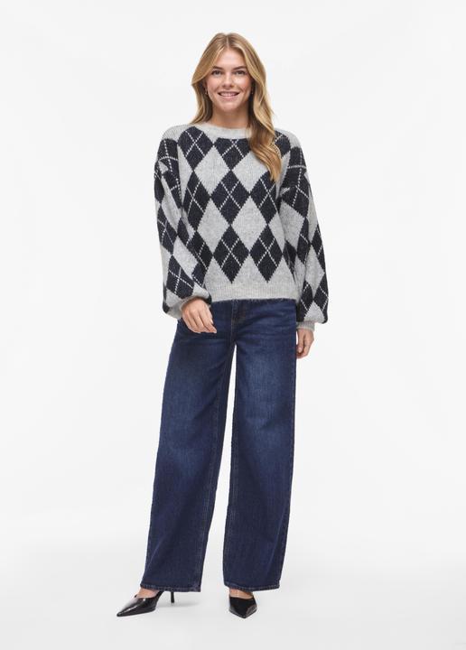 Actual product image Vila VIKARLEY Karierter Strickpullover (L)