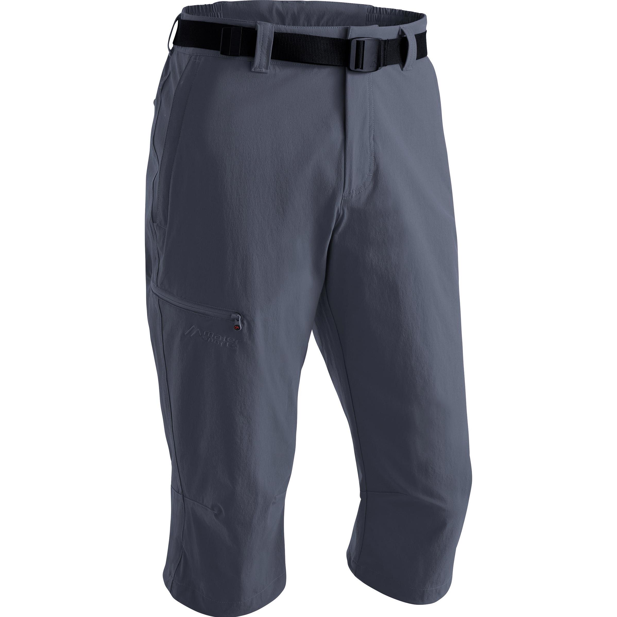 Maier Sports, Herren, Outdoorhose, Herren Jennisei 3/4 Hose (52), Grau, 52