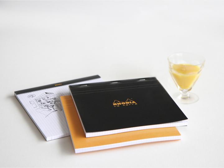 Image du produit Rhodia Blocs agrafés 80 g Basics (A1, Quadrillé, Couverture souple)