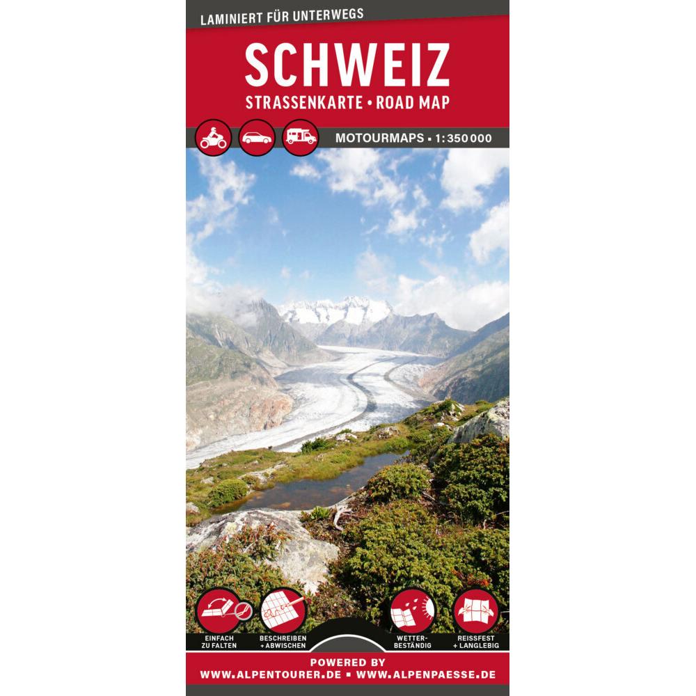 MoTourMaps Schweiz 1:350.000, Landkarte