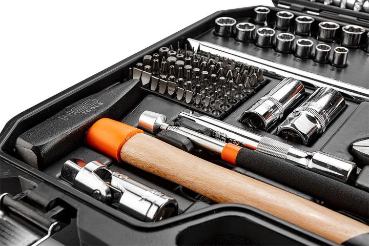 Image du produit Neo Jeu d'outils à main 1/2", 1/4" (143 pcs.)