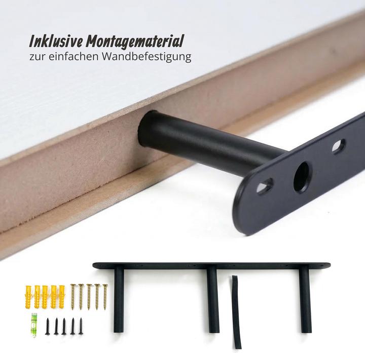 Actual product image Relaxdays 3x wall shelf (80 x 23 x 4 cm)