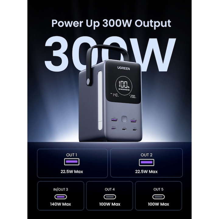 Immagine prodotto Ugreen Nexode (48000 mAh, 300 W, 153 Wh)