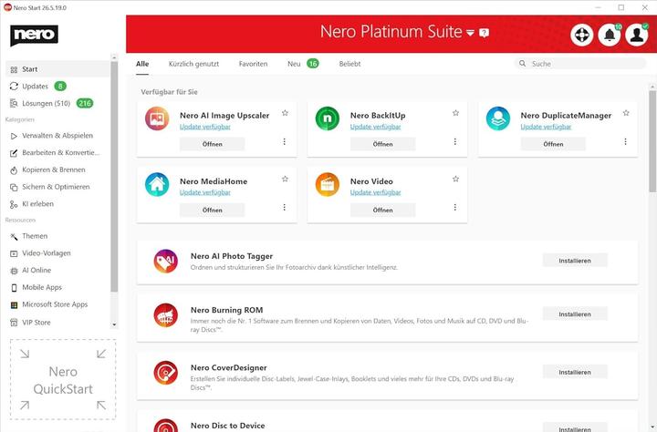 Image du produit Nero Platine (1 Utilisateur, Illimité)