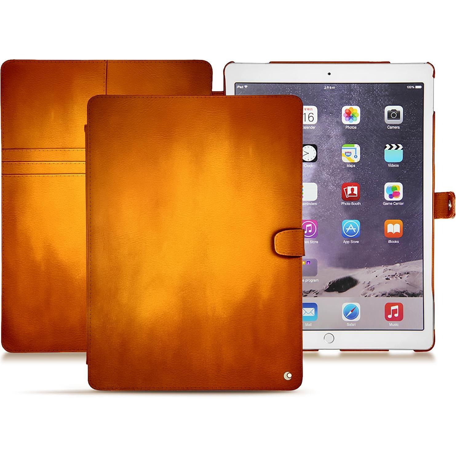 Noreve Lederschutzhülle Wallet (iPad Pro 12.9 2017 (2. Gen)), Tablet Hülle, Orange