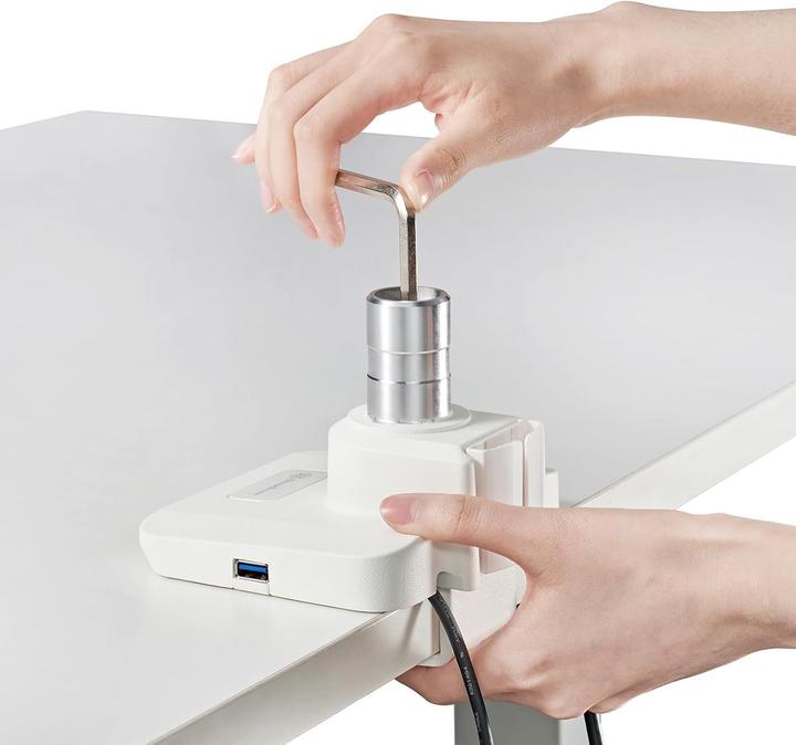 Actual product image Silverstone SST-ARM14- Single LCD LED Monitor Arm with heavy-duty gas spring design, adjustable, 180 (49", 20 kg)