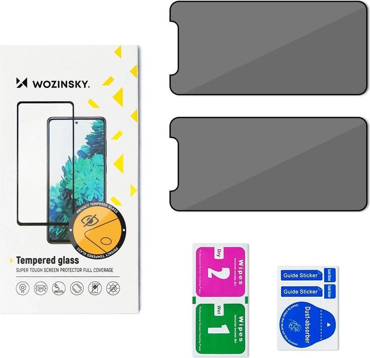 Produktbild Wozinsky Privacy Glass Privacy Panzerglas für Xiaomi Redmi Note 14S, 2er-Pack (2 Stück, Xiaomi Redmi Note 14)