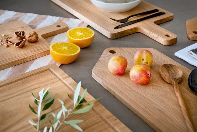 Actual product image Zeller Present Schneidbrett Eiche 47.5x15x1.5 cm