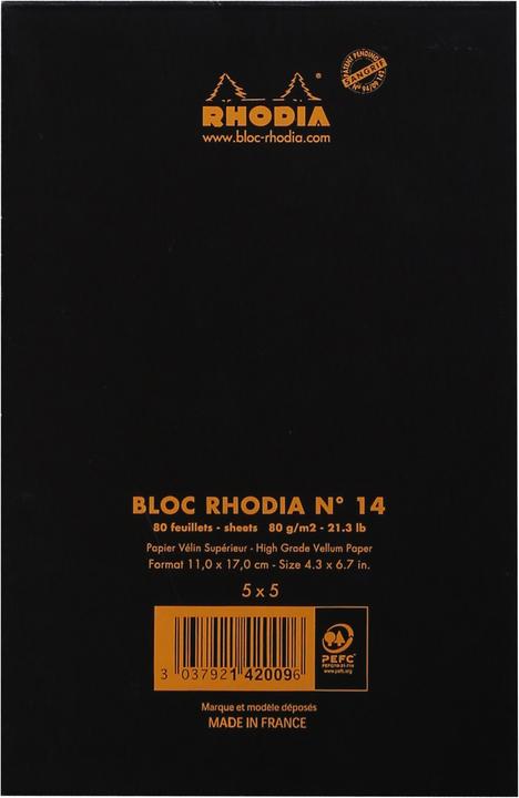 Actual product image Rhodia Basics (A1, Checked, Soft cover)