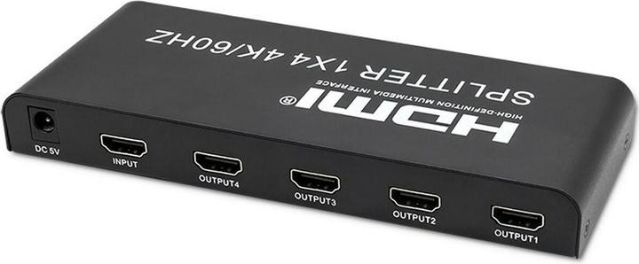 Actual product image Qoltec 51799 Active HDMI splitter 4 x HDMI 4K x 2K | 6 Gbit/s | 60Hz